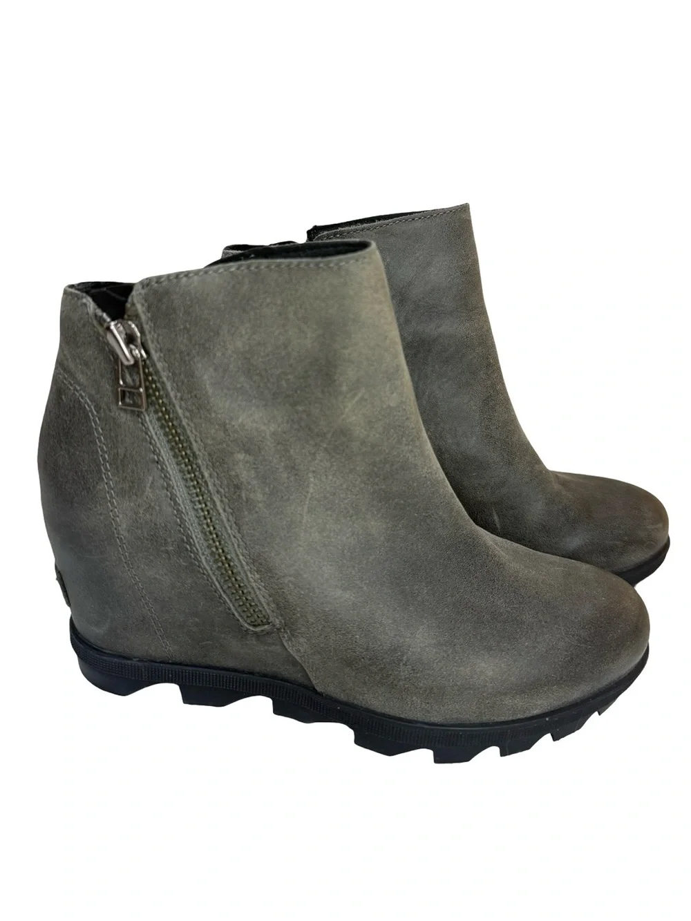 Women's Sorel Joan of Arctic Wedge II Zip sz 7